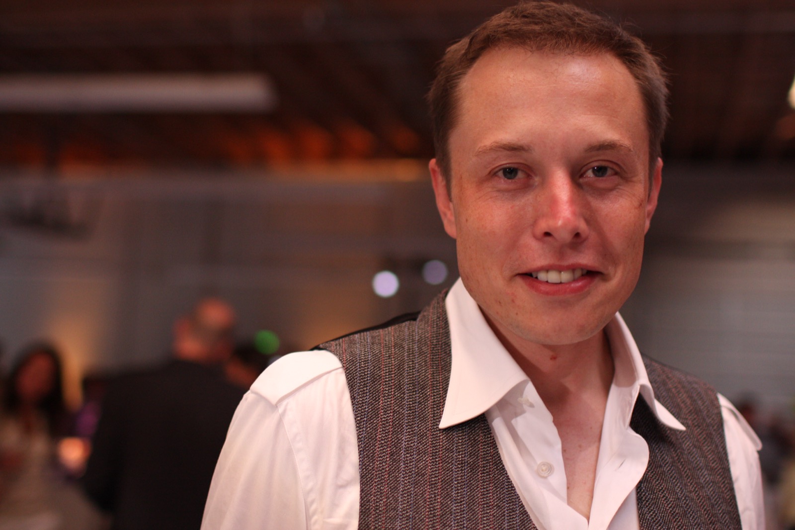 Elon Musk at a Tesla Menlo Park event in 2008