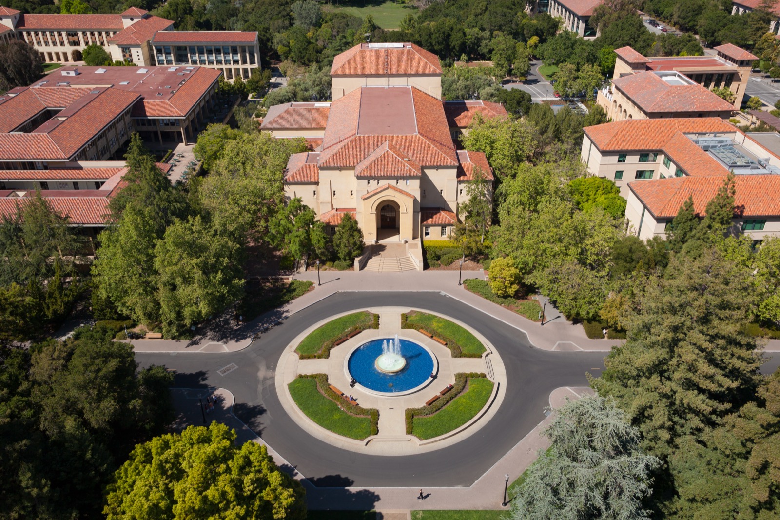 Stanford University campus from Hoover Tower