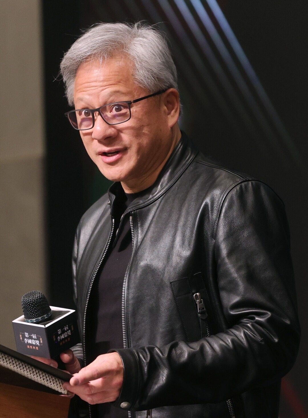 Jensen Huang close-up, 2023