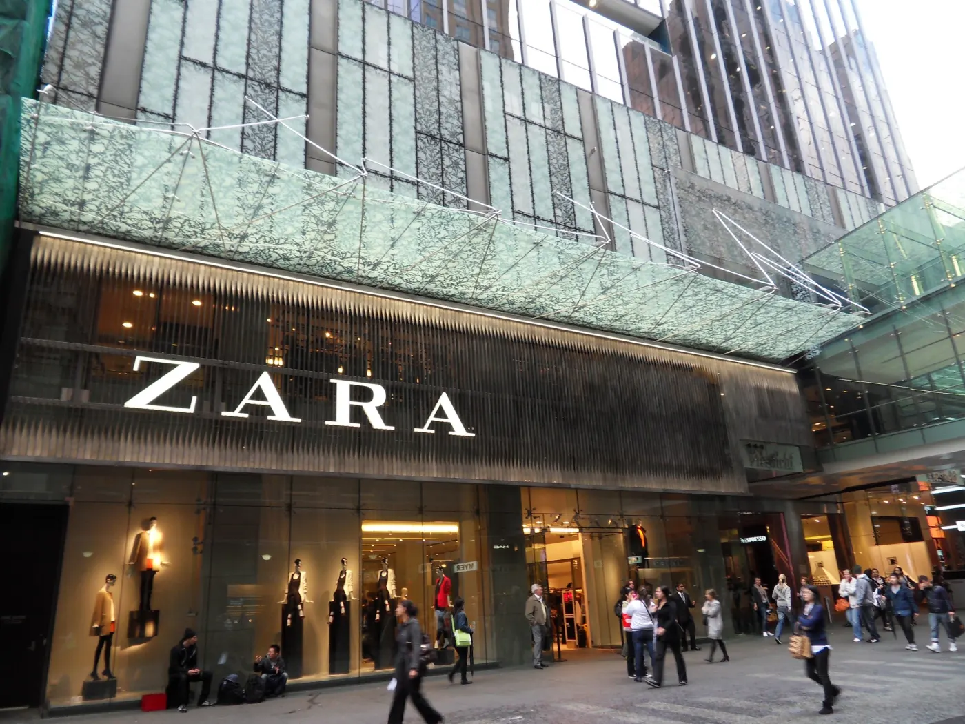 Zara store on a city street