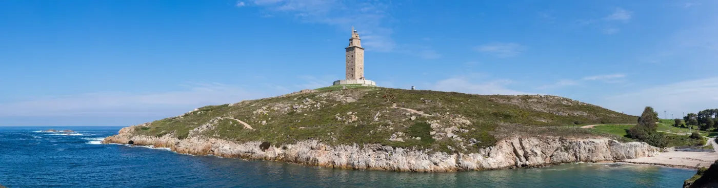 Tower of Hercules landmark in A Coruña