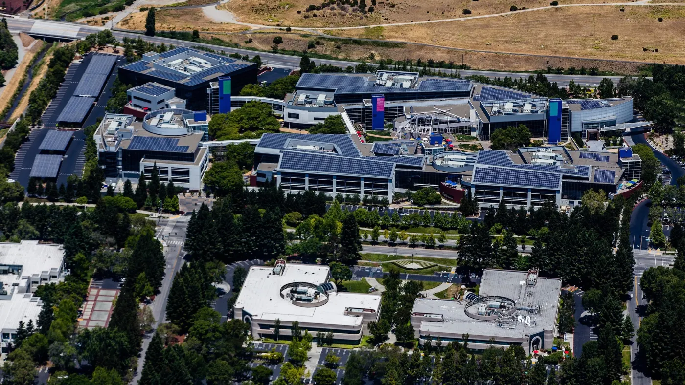 Googleplex campus where Bharat was a Distinguished Engineer