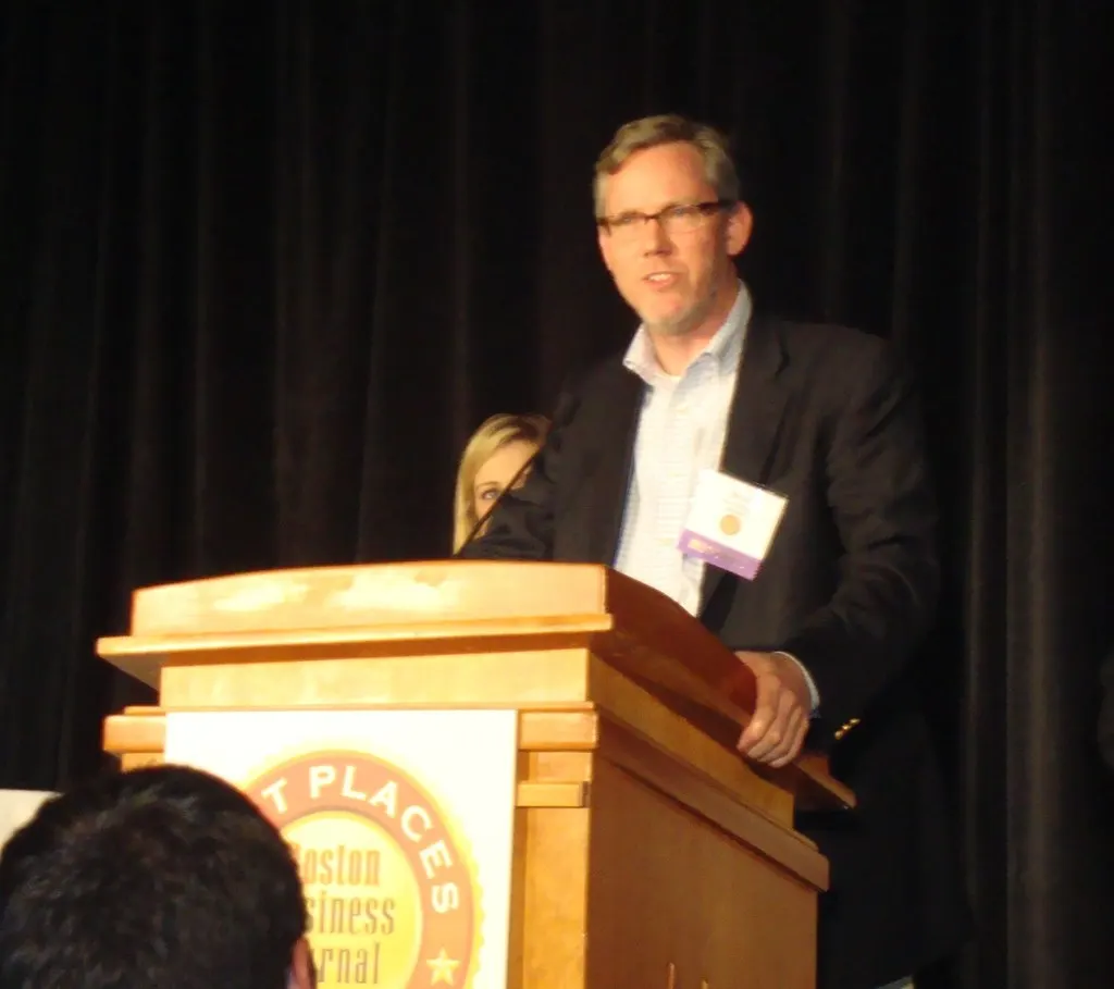 CEO Brian Halligan accepting an award (Flickr via Openverse, by-nc-sa 2.0, credit: HubSpot)