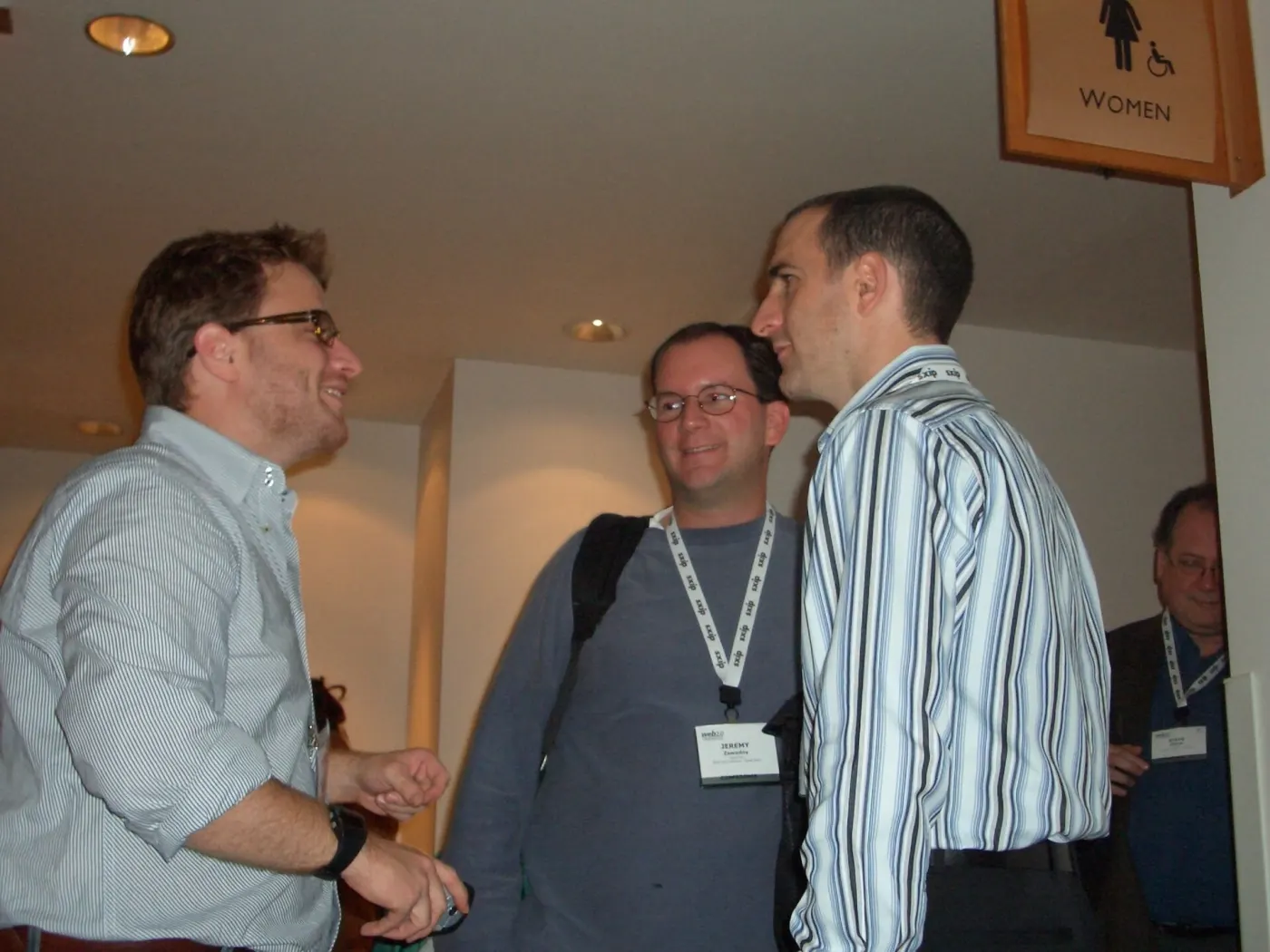 Stewart Butterfield with other web builders in the Flickr era, 2005 (Wikimedia Commons, credit needed)