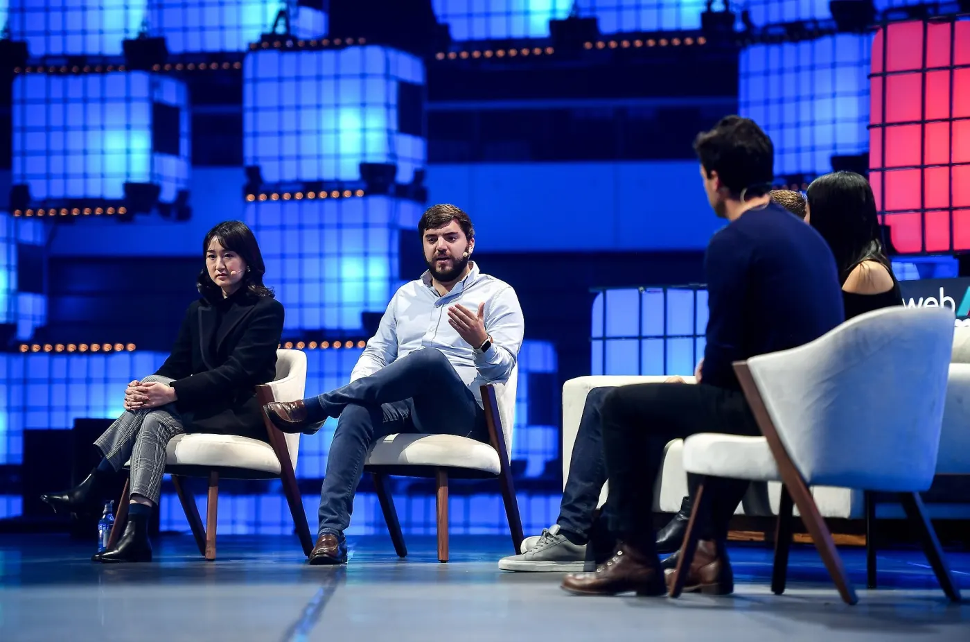 Canva co-founder and CEO Melanie Perkins at Web Summit, 2019 (Wikimedia Commons, credit needed)
