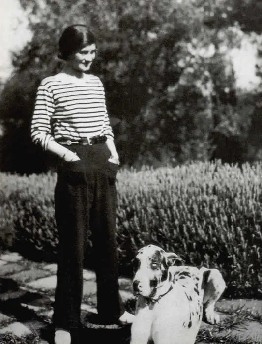 Chanel in marinière about 1928