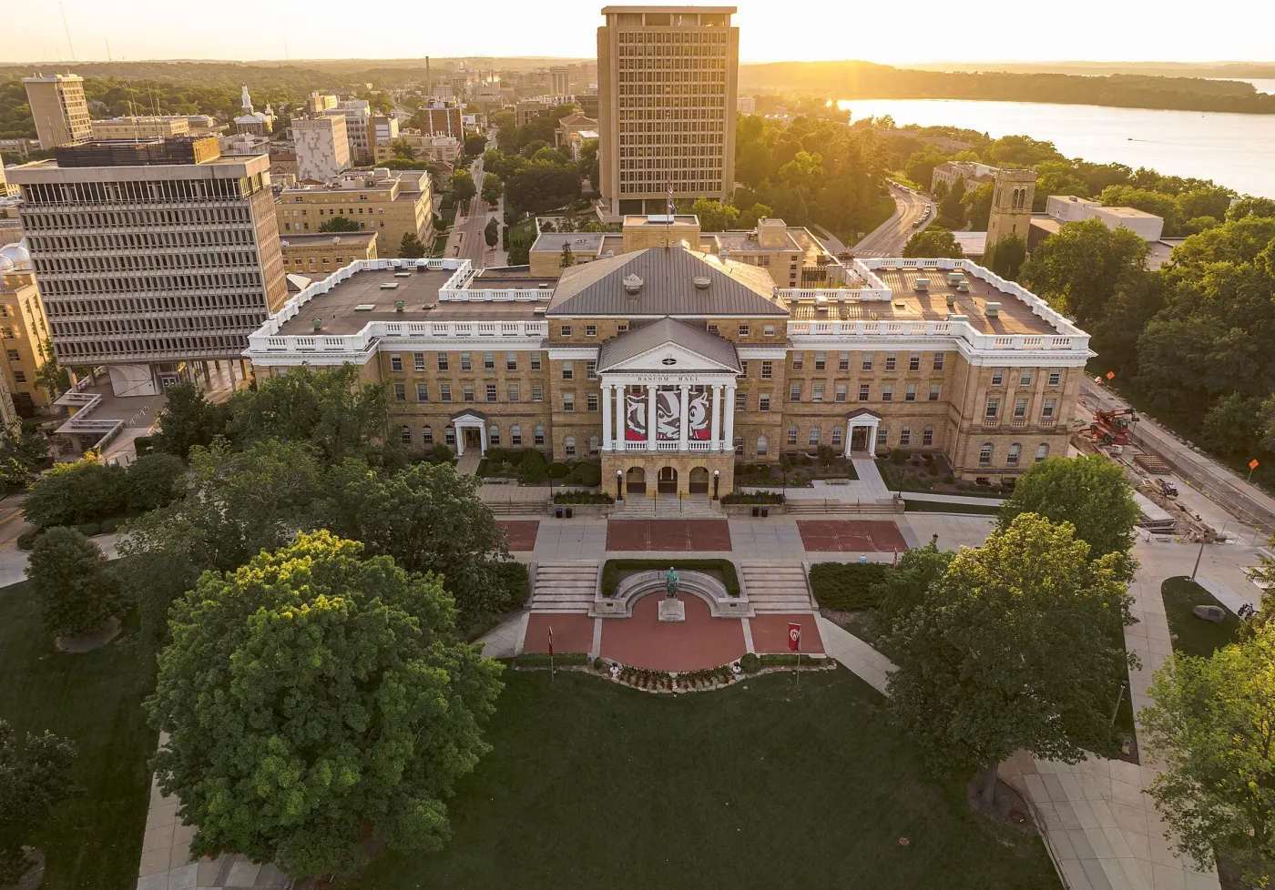 Bascom Hall at the University of Wisconsin, where Colin earned his master's (Wikimedia Commons, credit needed)