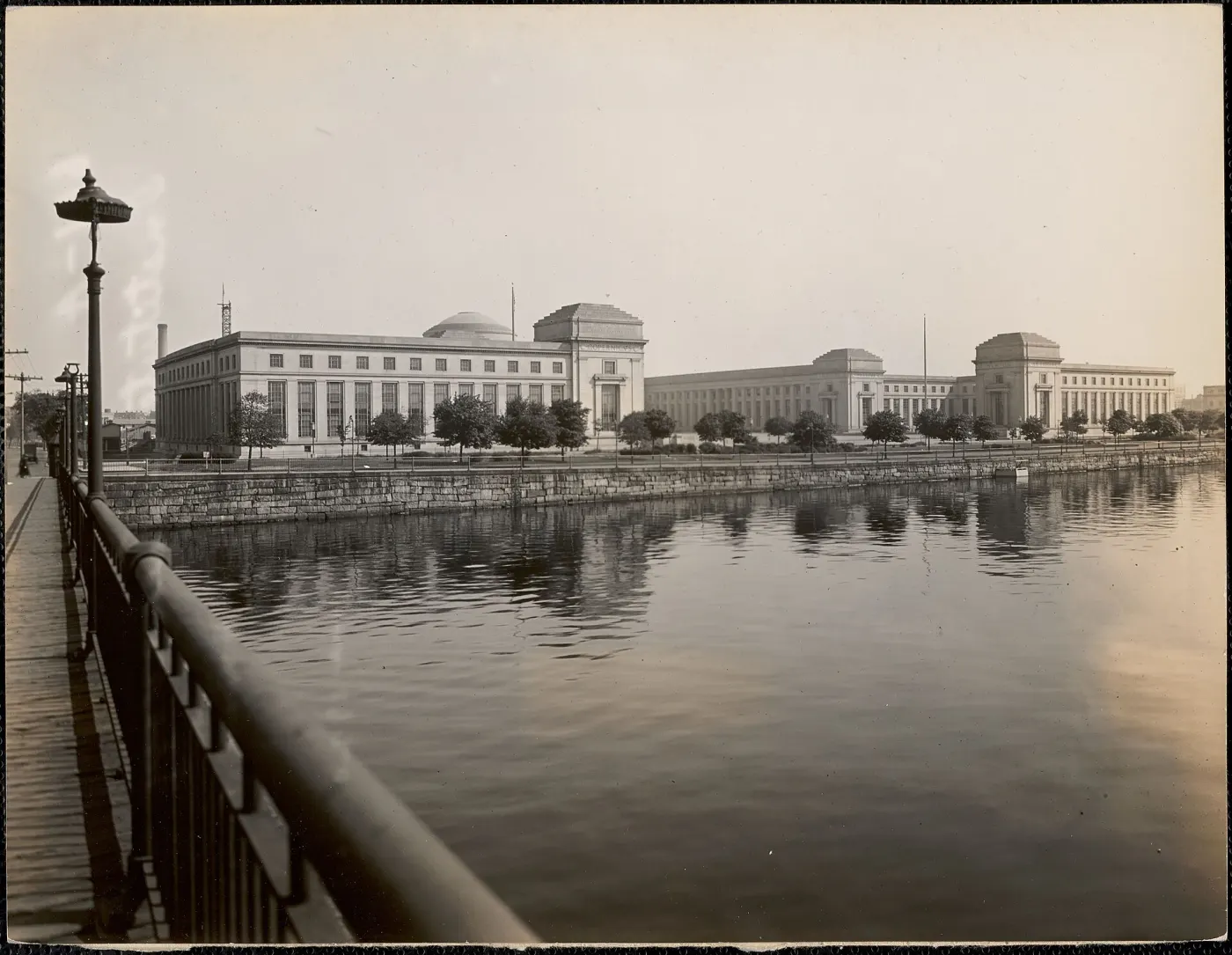 Historic view of MIT across the Charles River