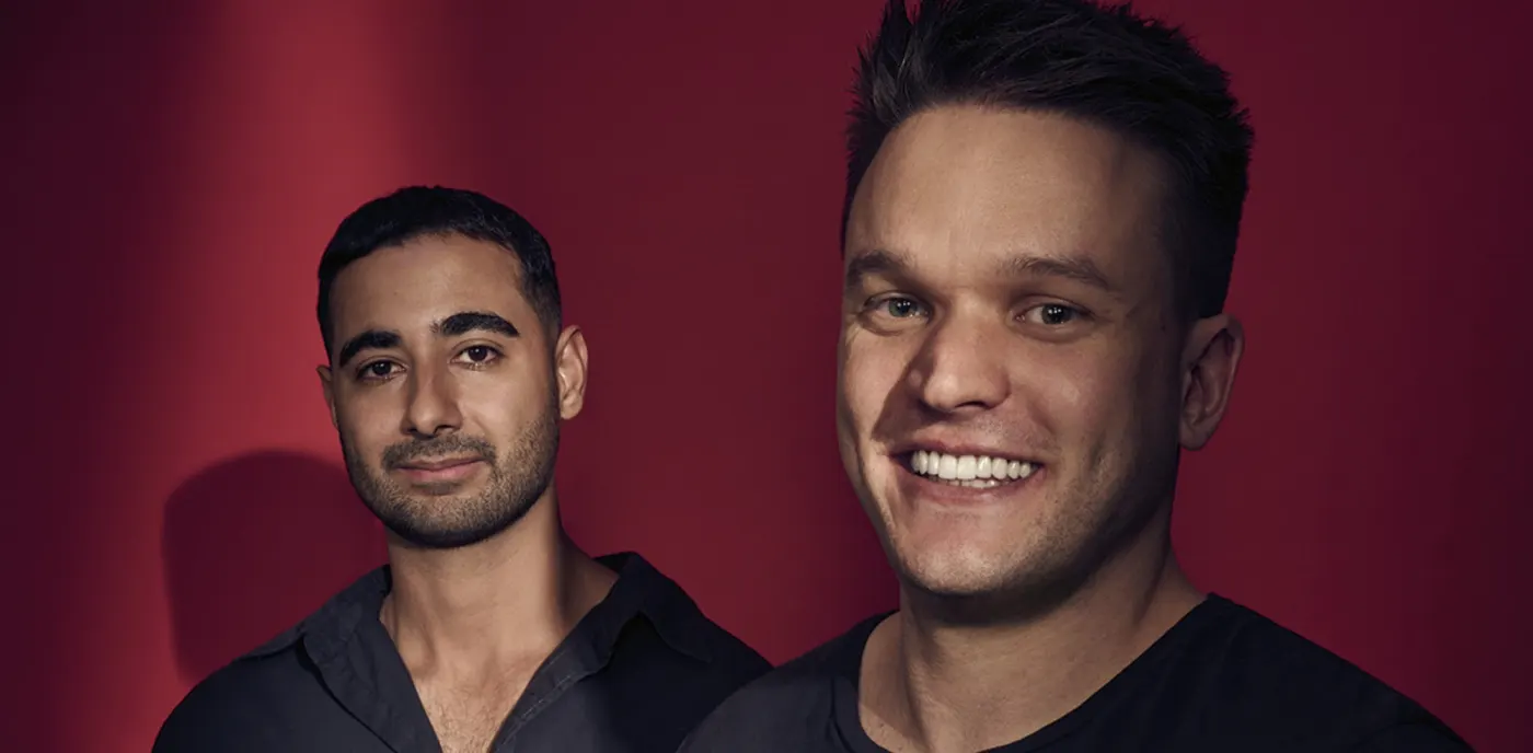 Ed Craven and Bijan Tehrani side by side on red backdrop