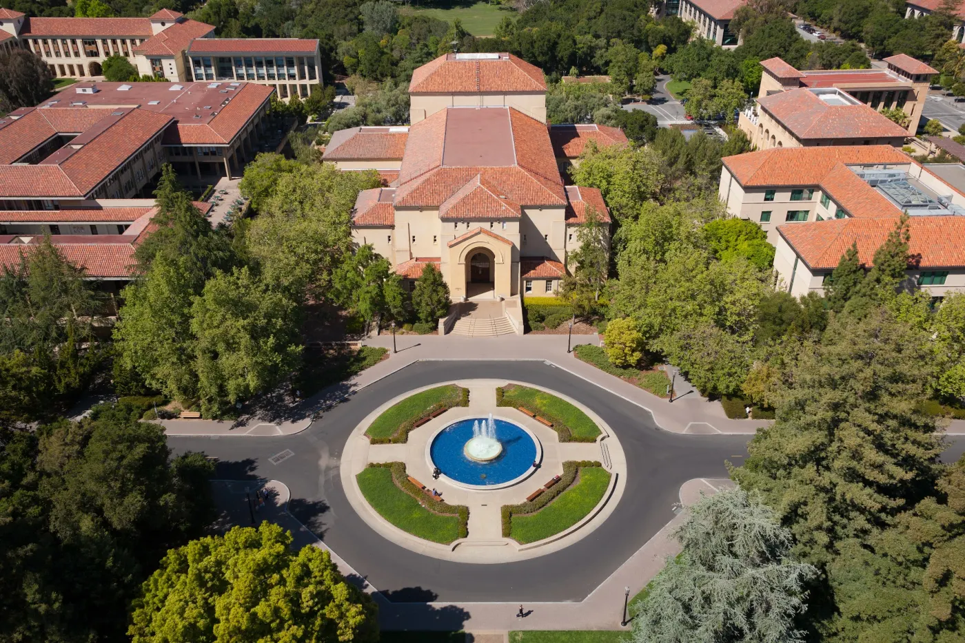 Stanford University campus from Hoover Tower