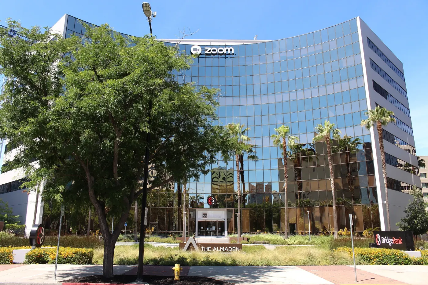 Zoom's headquarters in San Jose, California (Wikimedia Commons, credit needed)