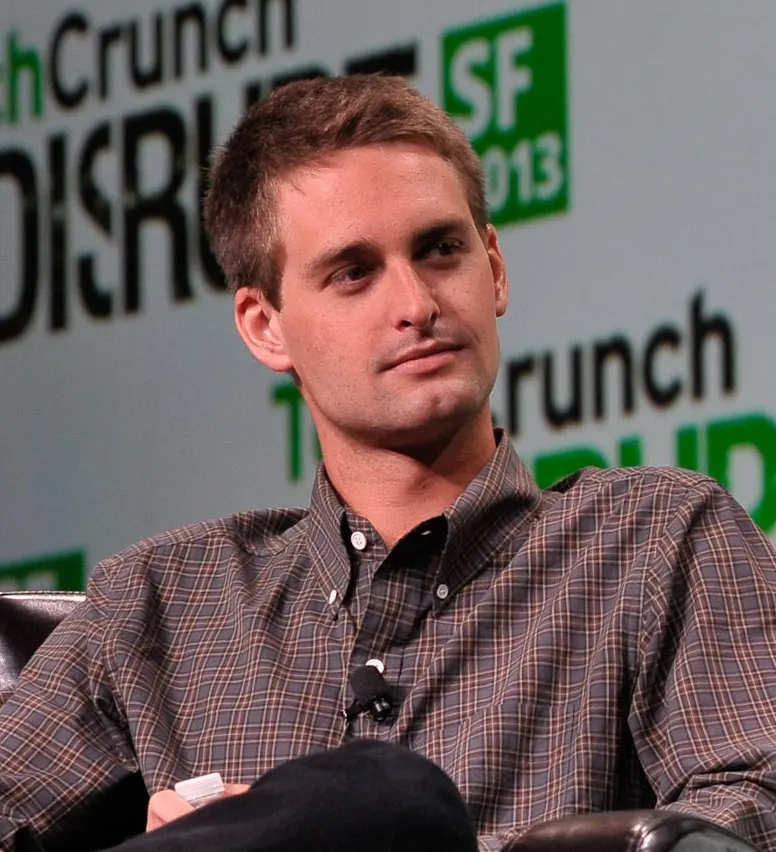 Evan Spiegel at TechCrunch alternate