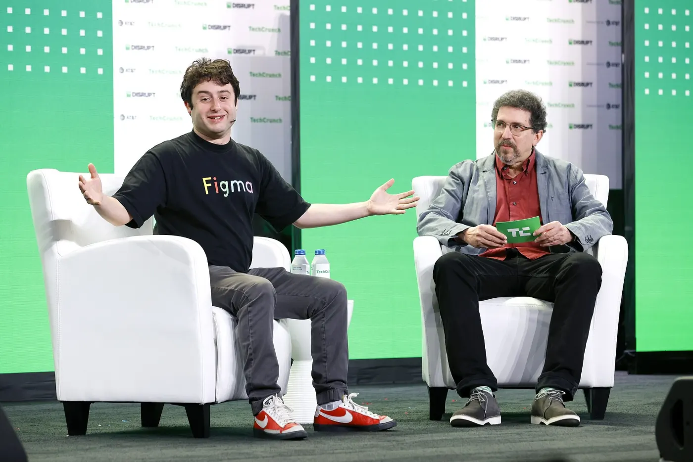 Figma co-founder and CEO Dylan Field at TechCrunch Disrupt, 2022 (Wikimedia Commons, credit needed)