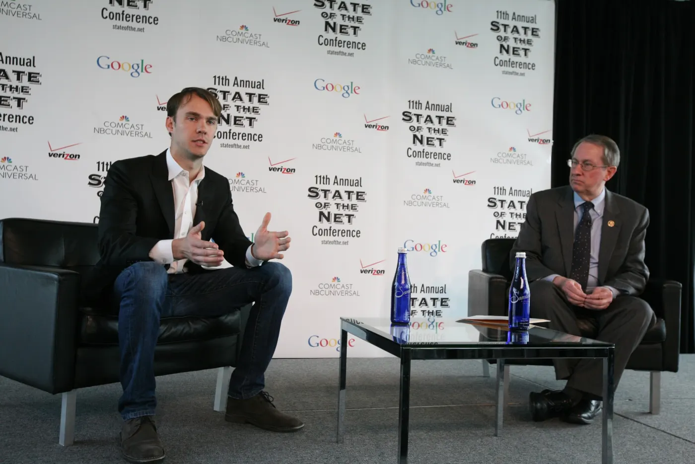 Fred Ehrsam in a keynote conversation with U.S. Representative Bob Goodlatte (Wikimedia Commons, CC BY-SA 2.0)