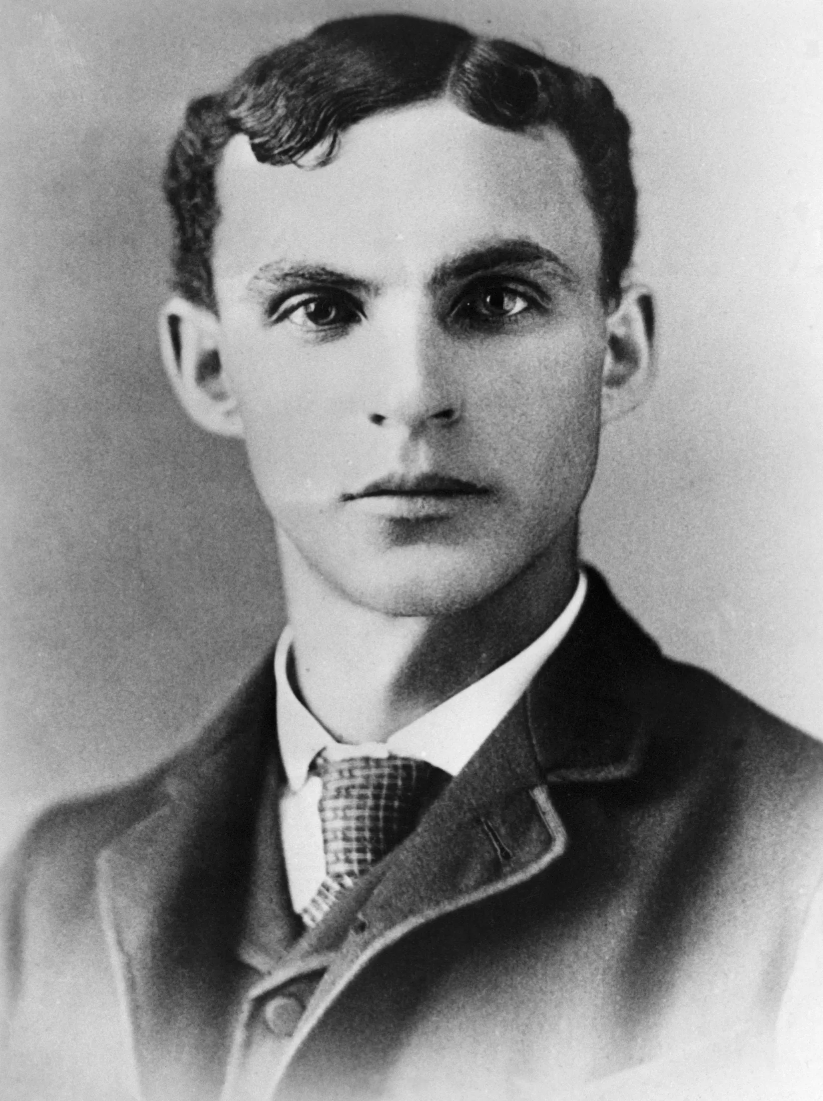 Young Henry Ford in a high collar, about his twenties