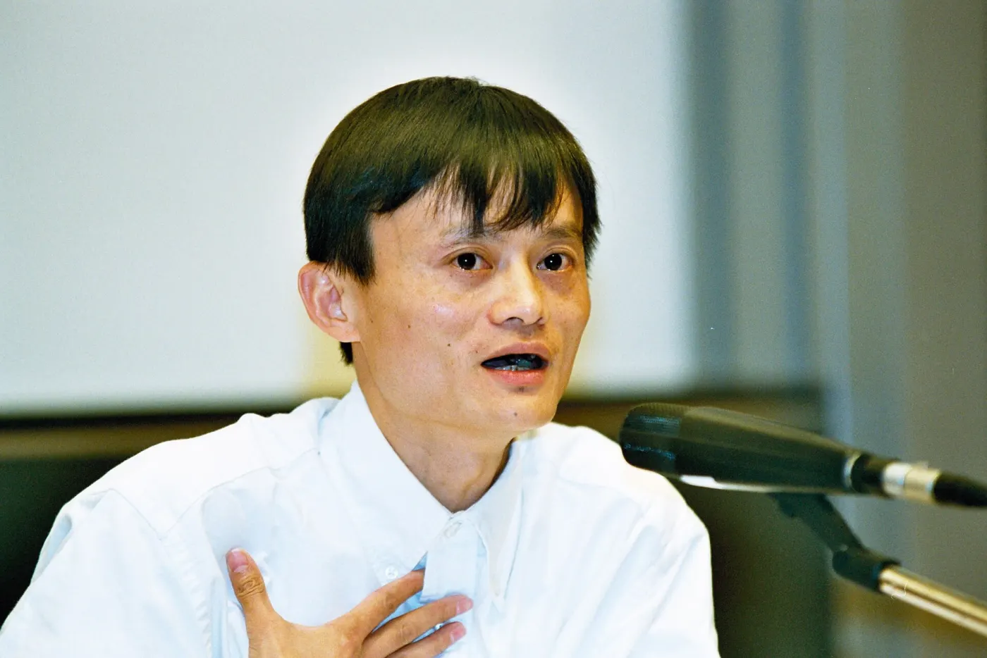 Jack Ma speaking publicly