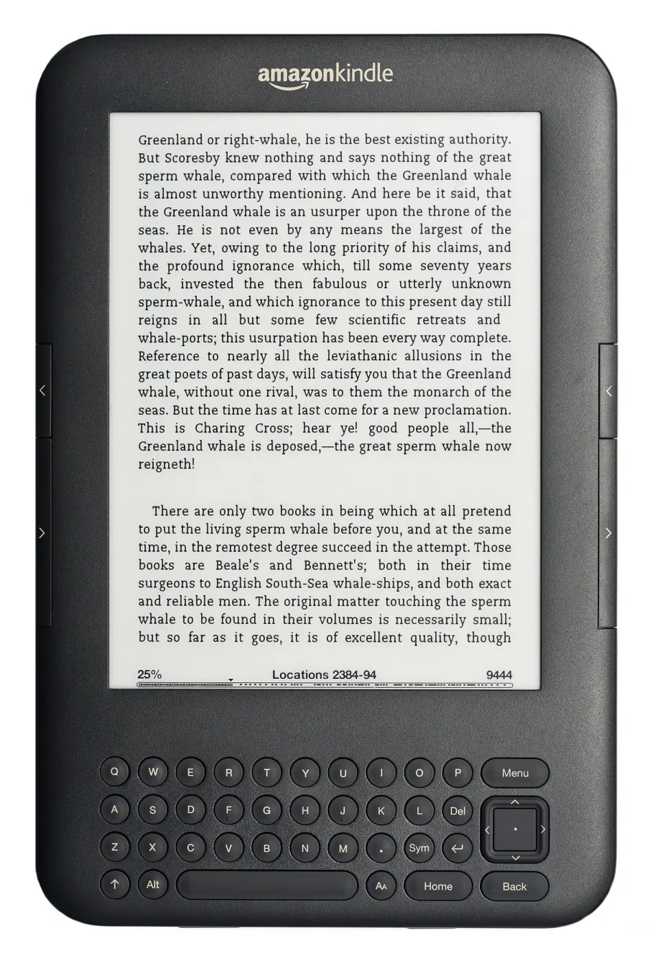 Amazon Kindle e-reader