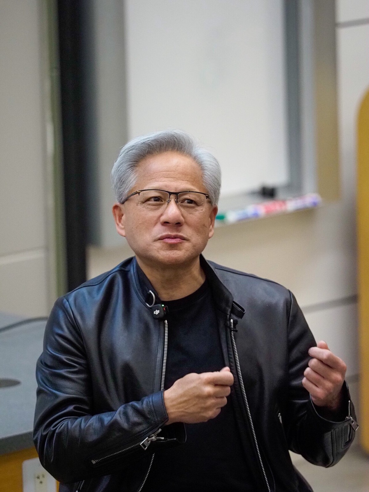 Jensen Huang speaking at Stanford 2026