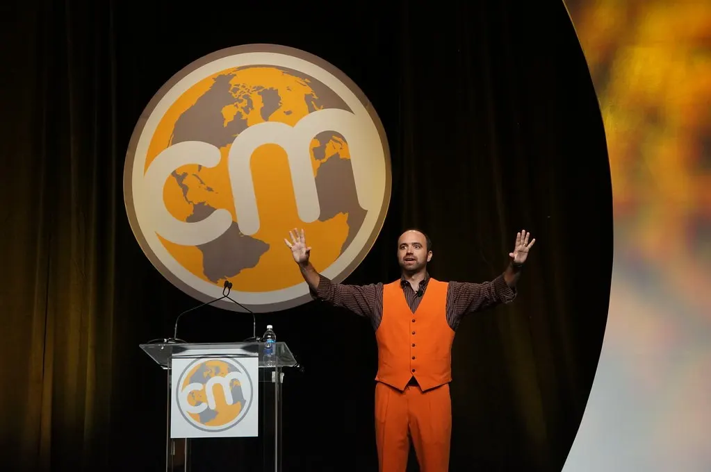 Joe Pulizzi at Content Marketing World conference (Flickr via Openverse, by 2.0, credit: TopRankMarketing)