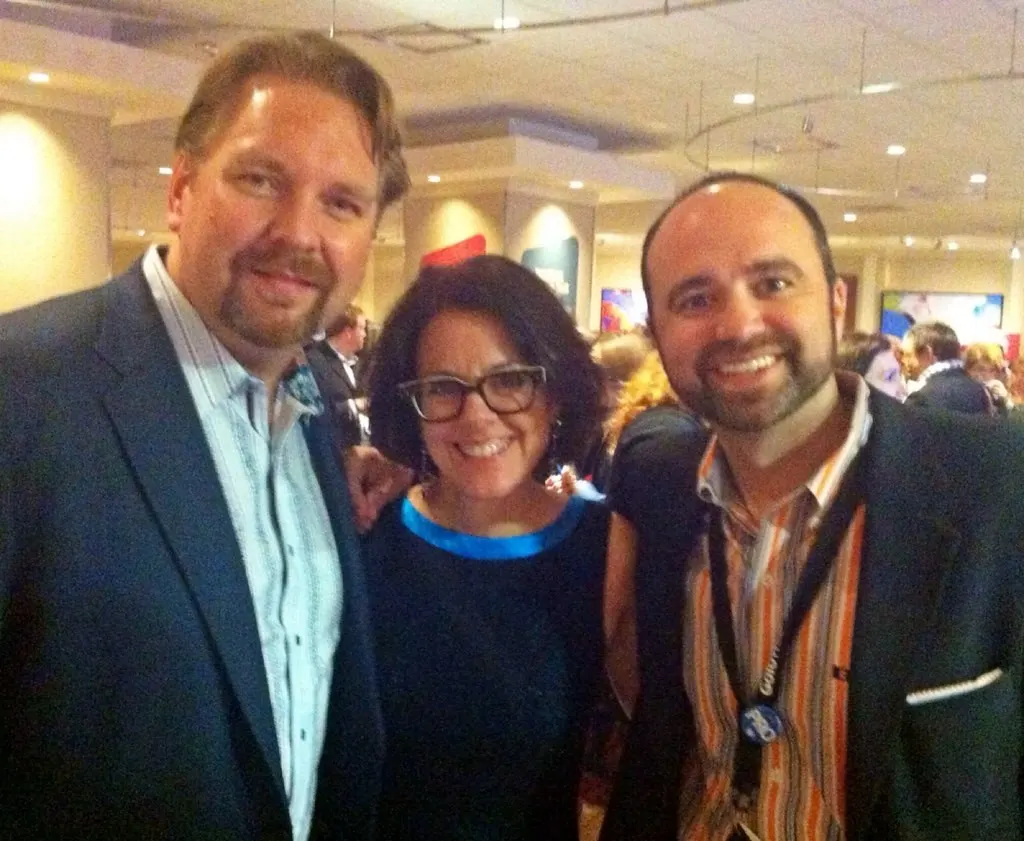 Joe Pulizzi with Lee Odden and Ann Handley at MarketingProfs B2B Marketing Conference 2013 (Flickr via Openverse, by 2.0, TopRankMarketing)