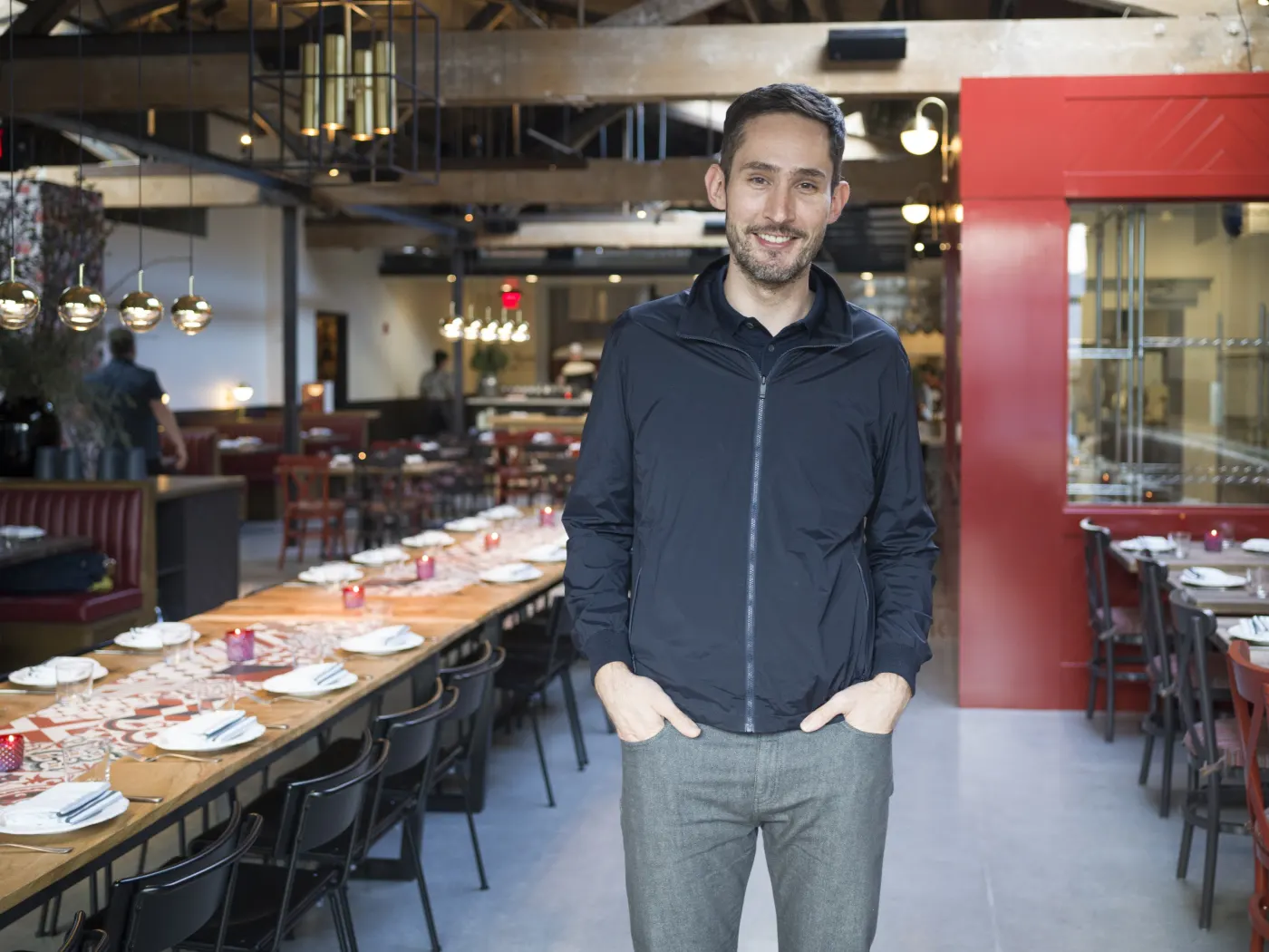 Kevin Systrom standing portrait 2018