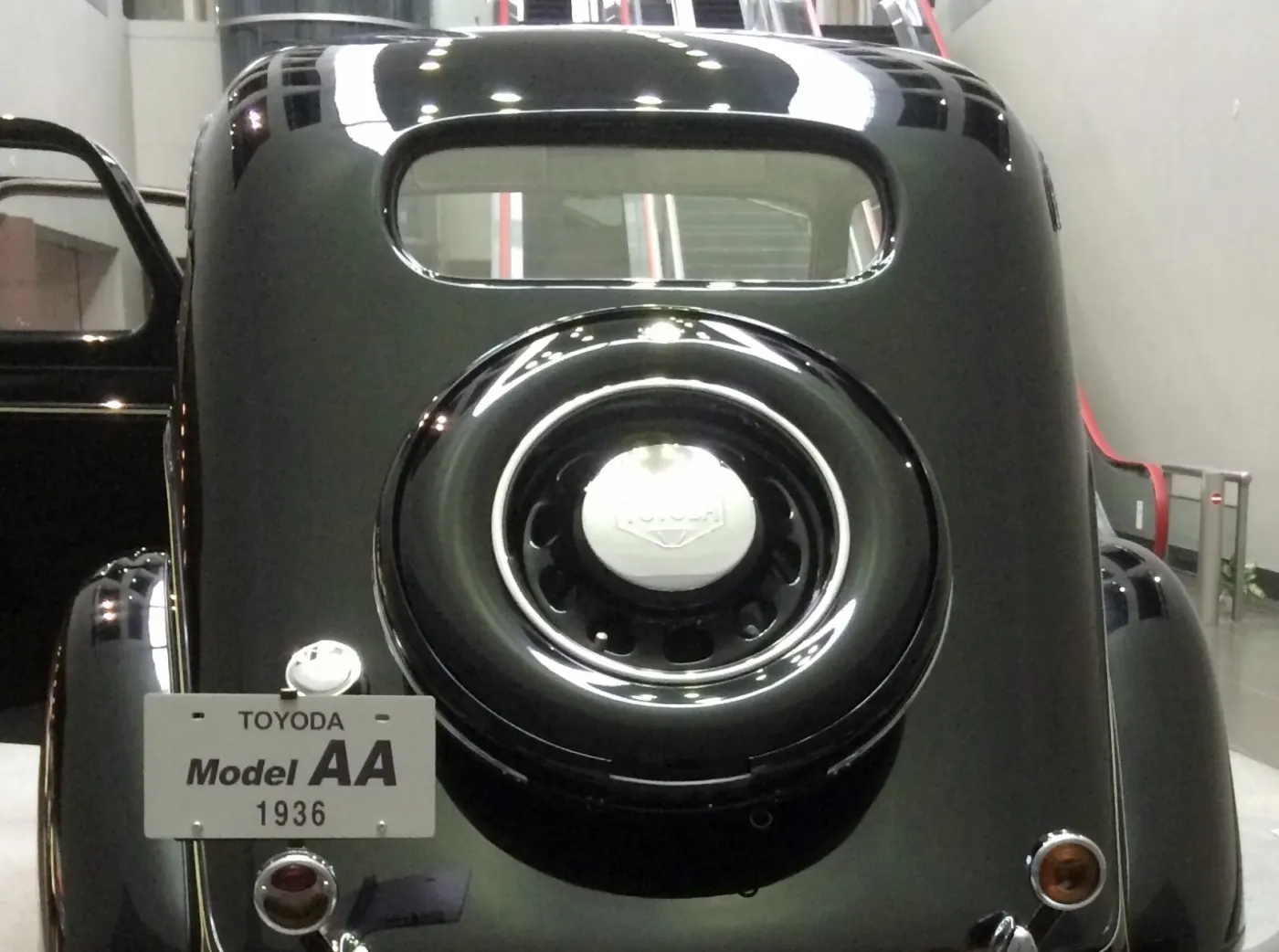 Rear of a Model AA with its display plate