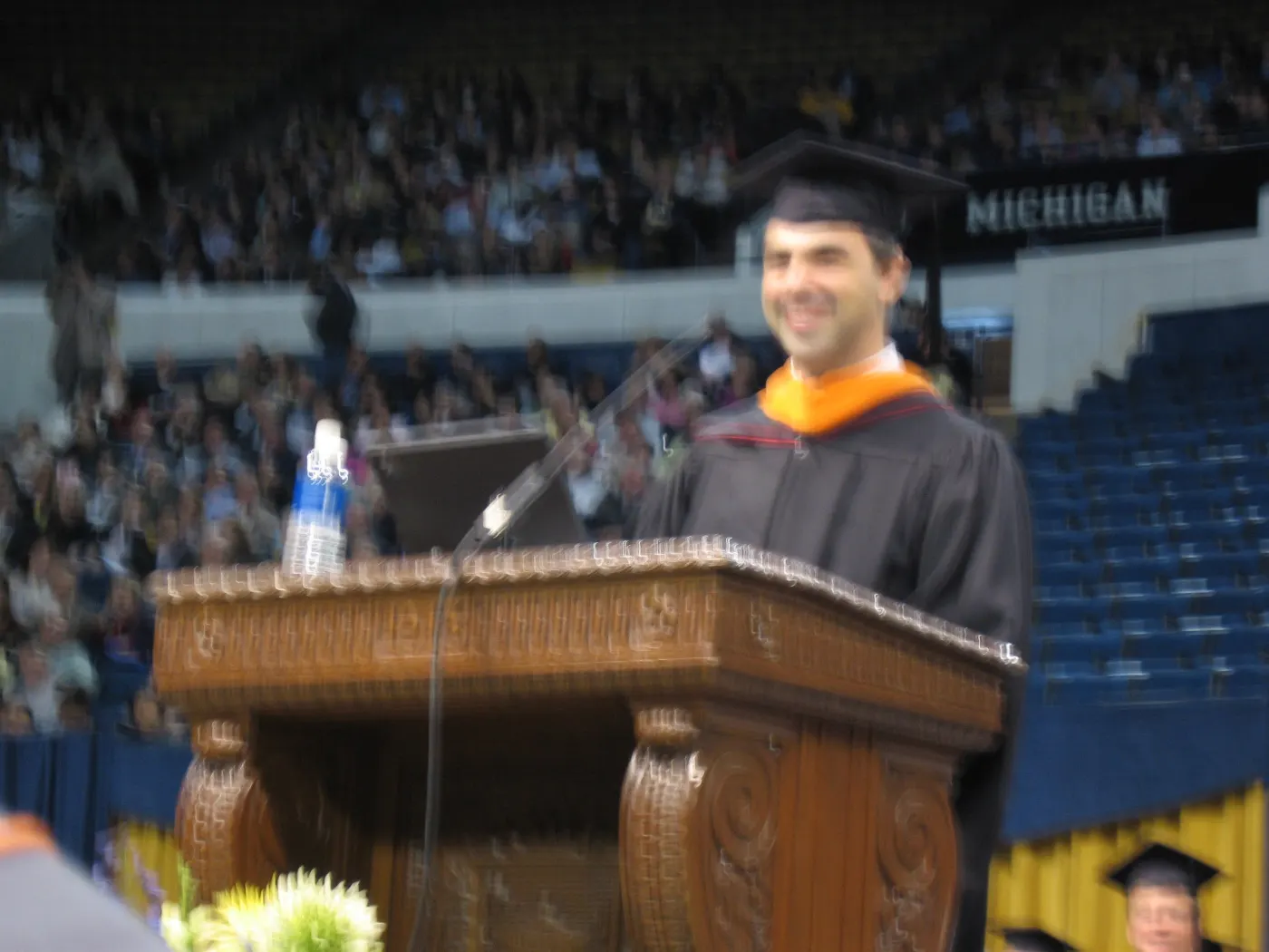 Larry Page speaking at an event