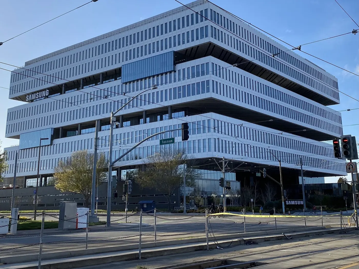 Samsung's modern office building in Silicon Valley