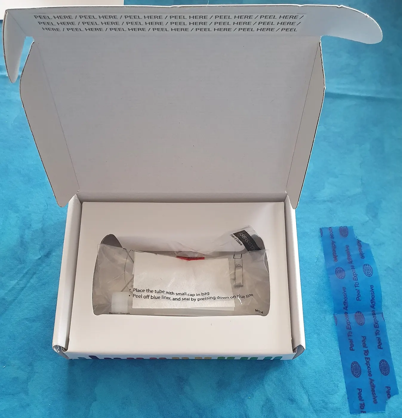 Prepared 23andMe DNA test kit ready for shipment (Wikimedia Commons)