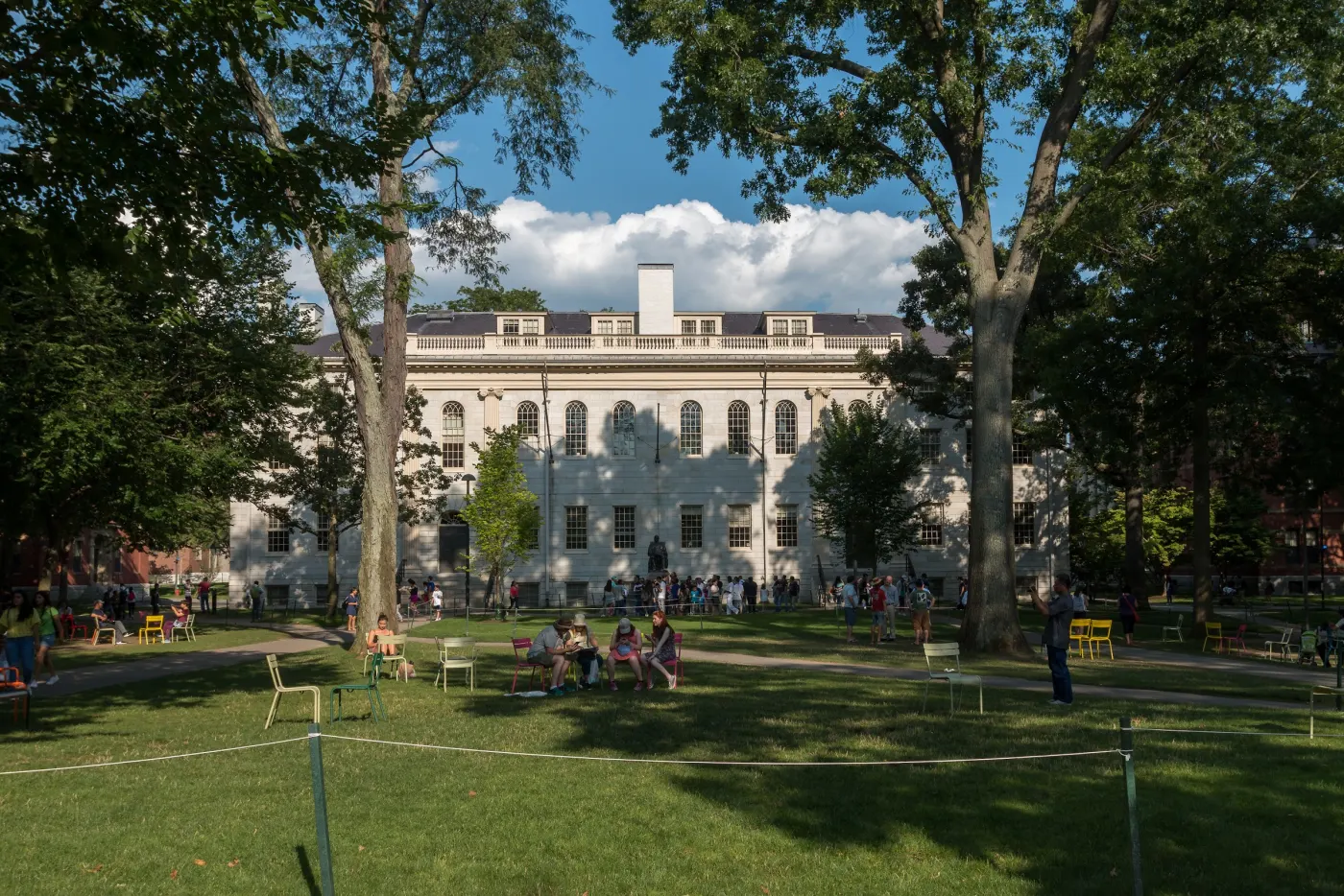 Harvard Yard in summer