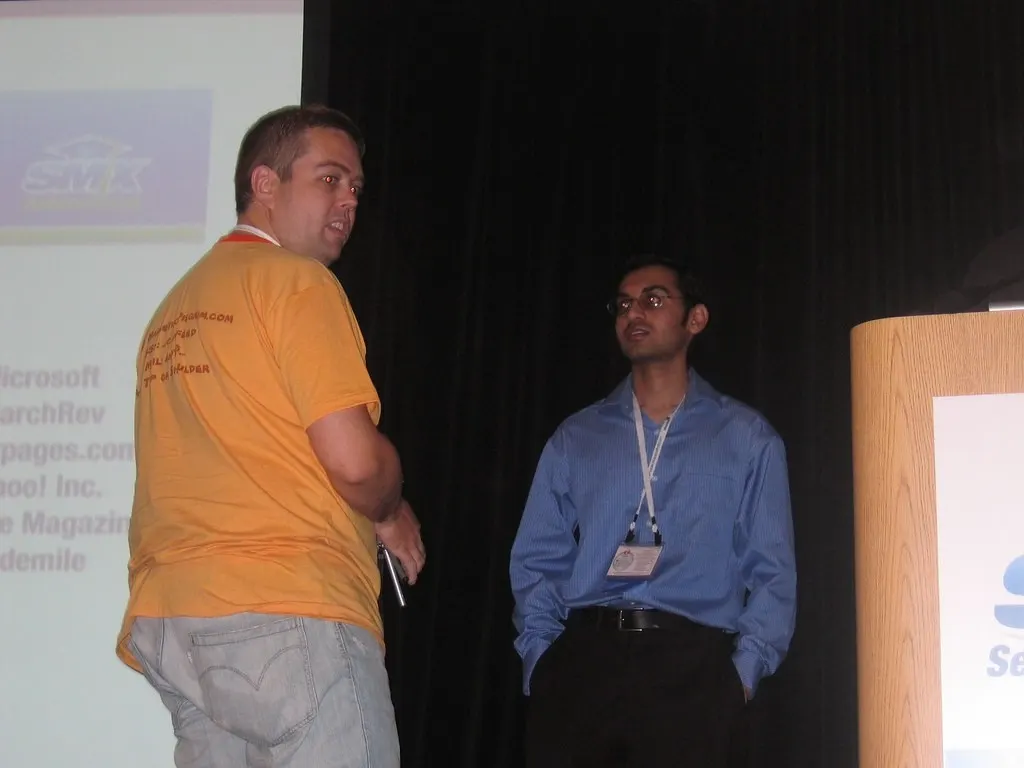 Andy Beal and Neil Patel at SMX Seattle 2007 (Flickr via Openverse, by-nc-sa 2.0, Tamar Weinberg)