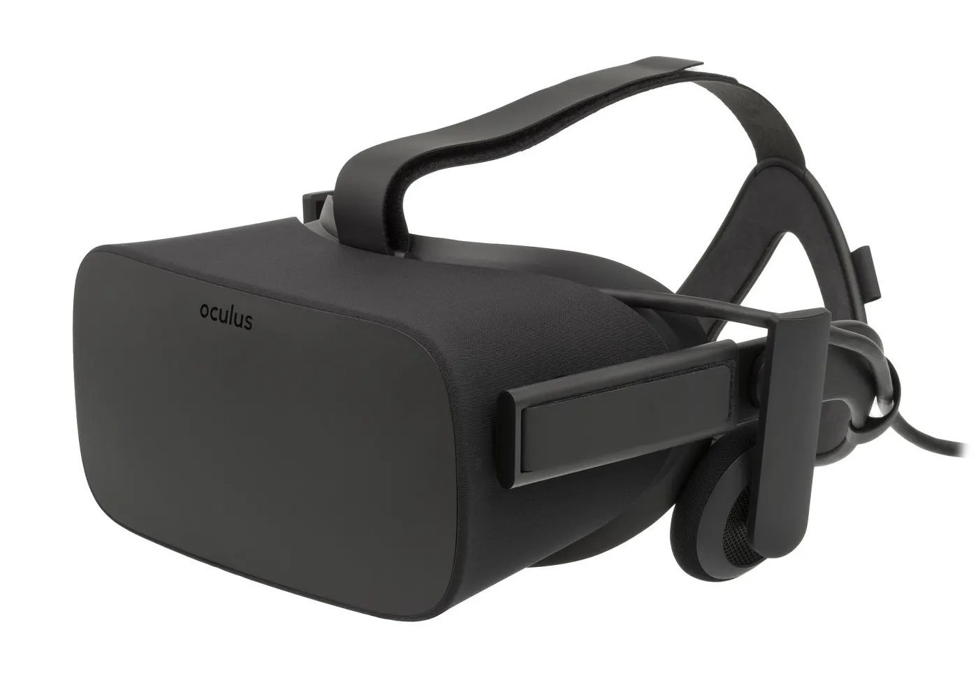 The Oculus Rift CV1 headset (Wikimedia Commons, credit needed)