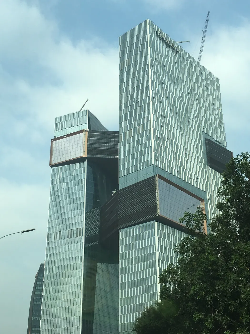 Tencent's twin tower headquarters in Shenzhen (Wikimedia Commons, credit needed)