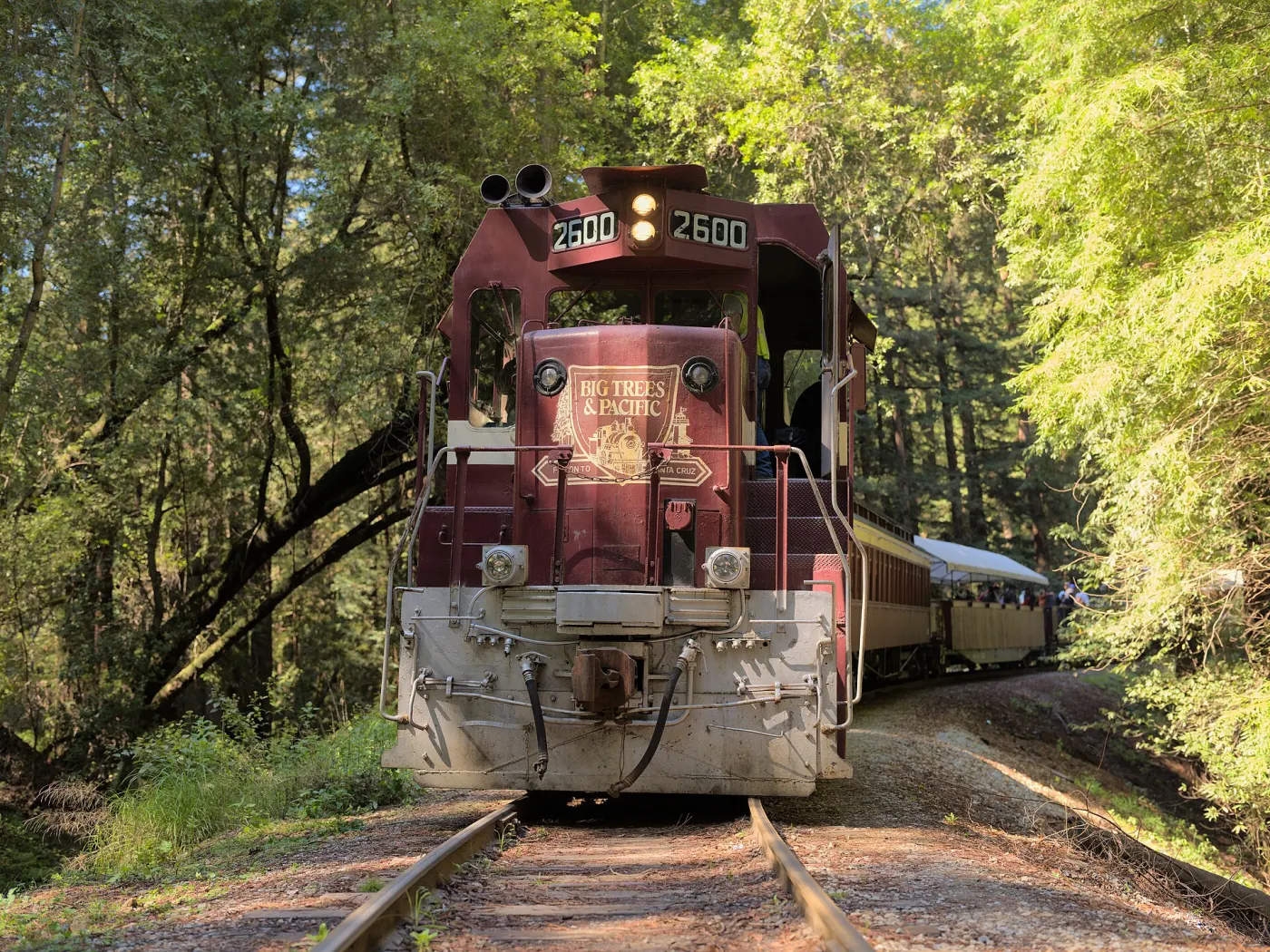 Santa Cruz Beach Train locomotive 2600 in 2024