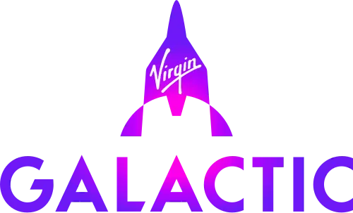 Virgin Galactic logo on black