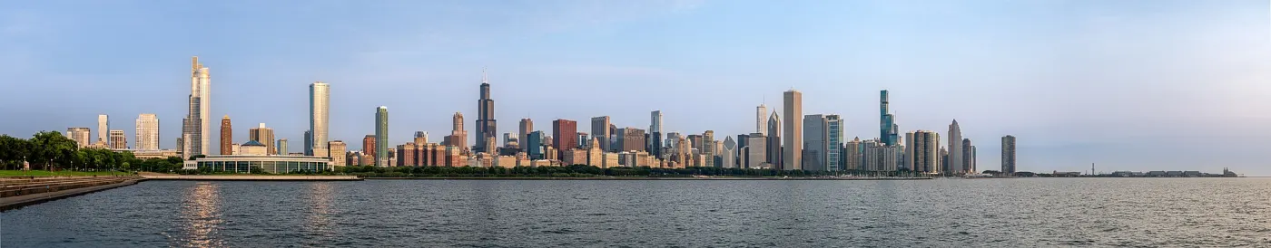 Chicago lakefront skyline daytime