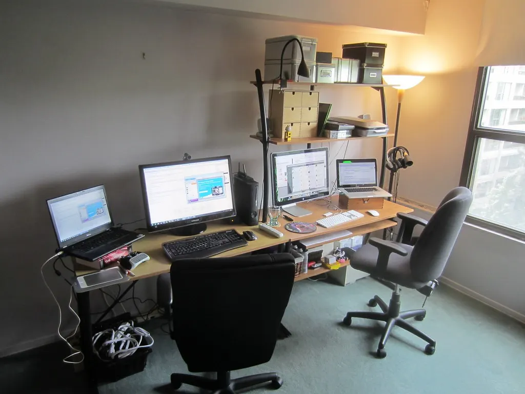 View of the Shopify Toronto office (home office) from the shelves (Flickr via Openverse, by 2.0, credit: Joey DeVilla)