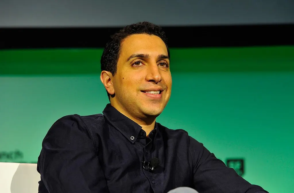 Sean Rad onstage during a TechCrunch interview (Flickr via Openverse, License 2.0, credit: TechCrunch)