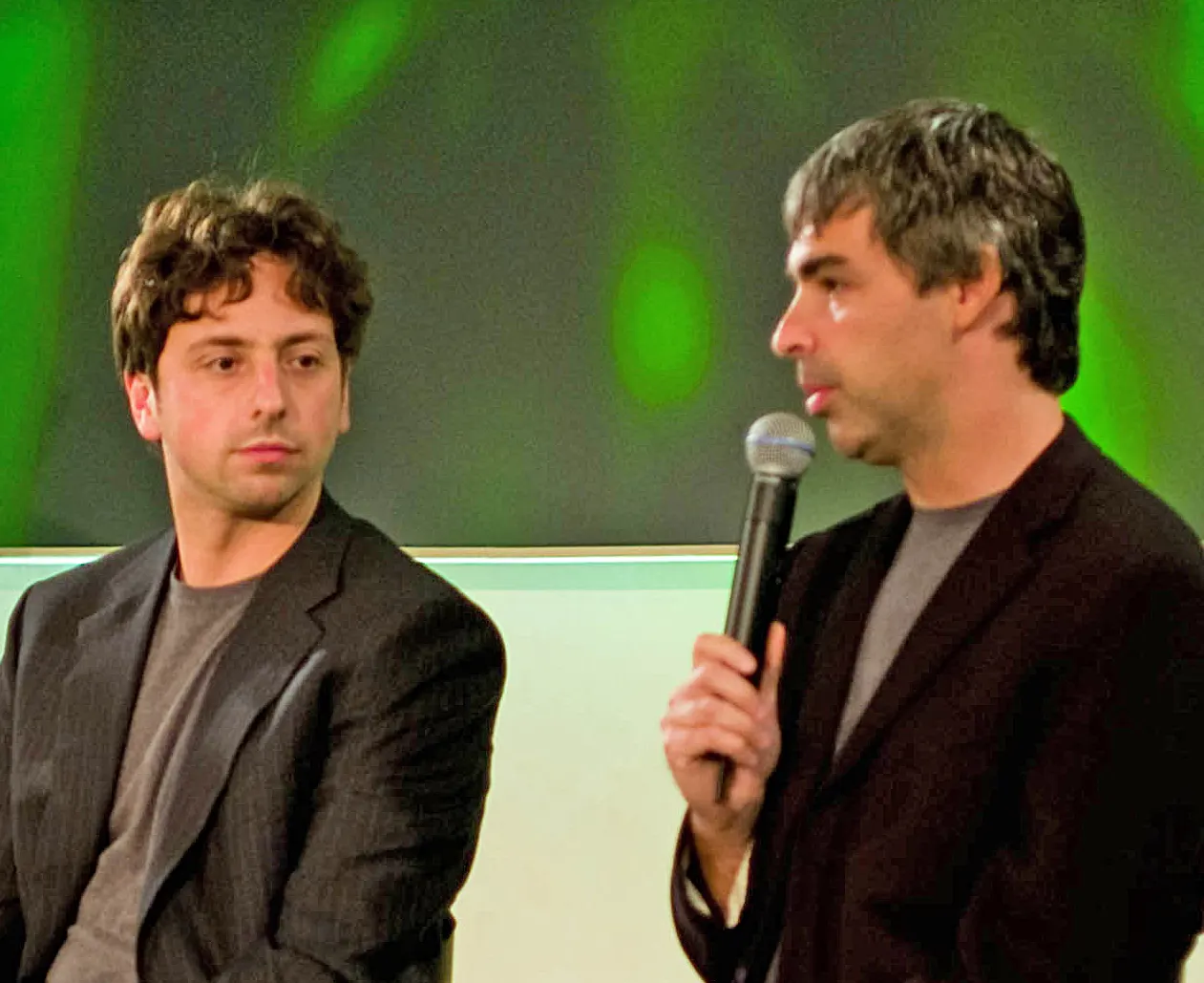 Eric Schmidt, Sergey Brin, and Larry Page