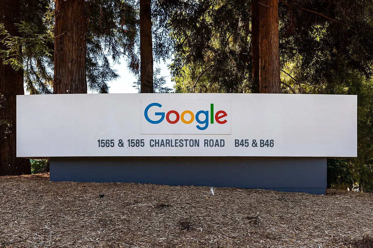 Google campus sign