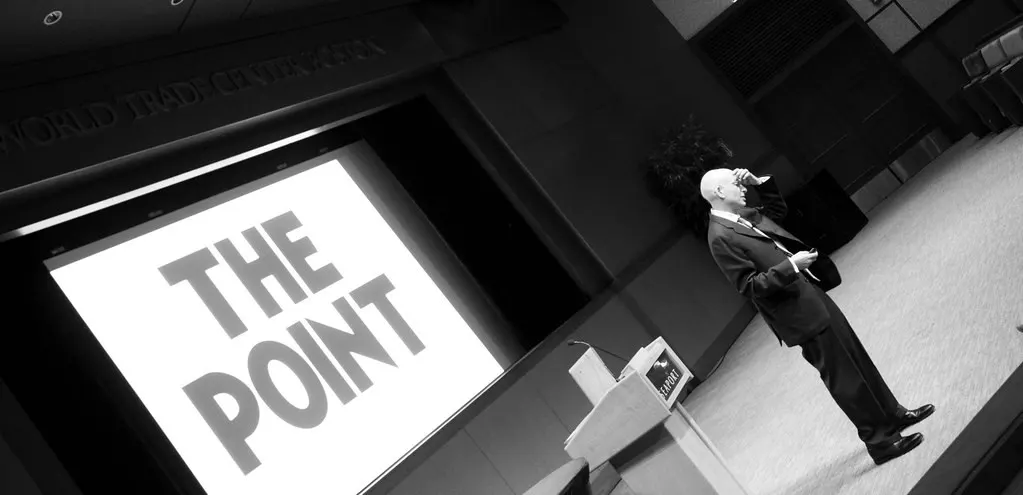 Seth Godin speaking at the Business of Software conference (Flickr via Openverse, by 2.0, credit: betsyweber)