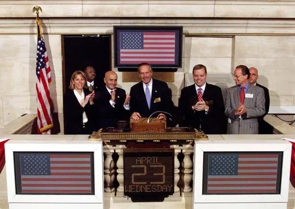 The New York Stock Exchange opening bell (Wikimedia Commons, credit needed)