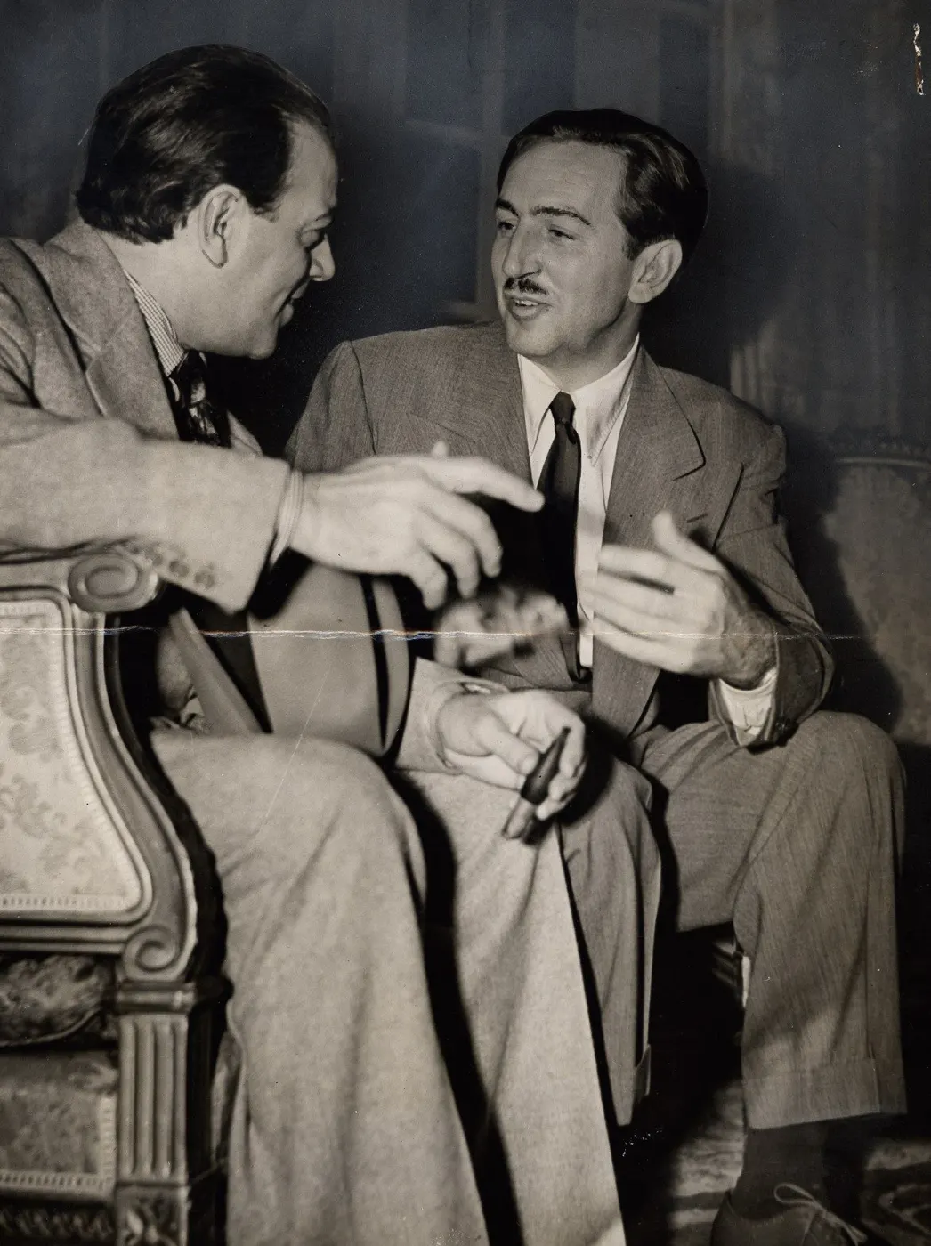 Walt with composer Heitor Villa-Lobos in Brazil, 1941