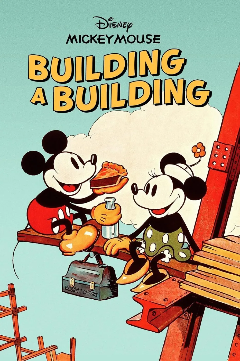 Poster for the 1933 Mickey cartoon "Building a Building"