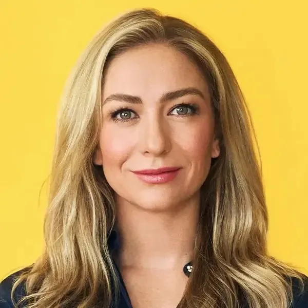 Close yellow-backdrop portrait